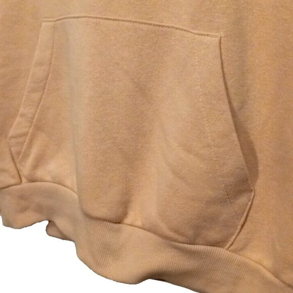 H&M Divided Pink Cropped Hoodie Sweatshirt Women’s Sz XS Drawstring Long Sleeve - Picture 6 of 11